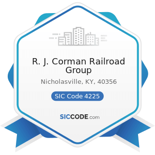 R. J. Corman Railroad Group - SIC Code 4225 - General Warehousing and Storage