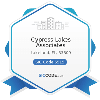 Cypress Lakes Associates - SIC Code 6515 - Operators of Residential Mobile Home Sites