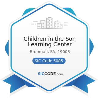 Children in the Son Learning Center - SIC Code 5085 - Industrial Supplies