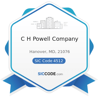 C H Powell Company - SIC Code 4512 - Air Transportation, Scheduled