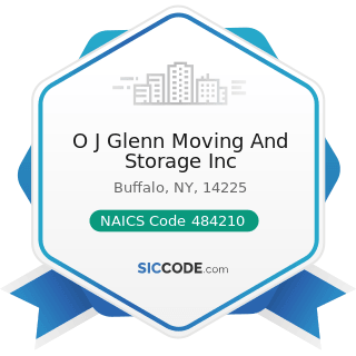 O J Glenn Moving And Storage Inc - NAICS Code 484210 - Used Household and Office Goods Moving