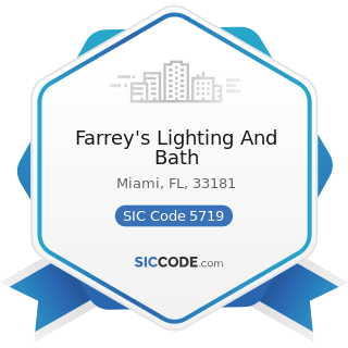 Farrey's Lighting And Bath - SIC Code 5719 - Miscellaneous Home Furnishings Stores