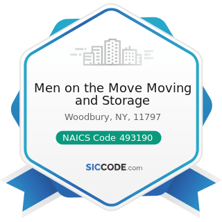 Men on the Move Moving and Storage - NAICS Code 493190 - Other Warehousing and Storage