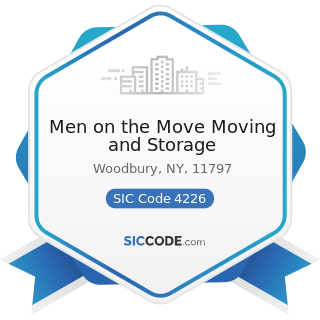 Men on the Move Moving and Storage - SIC Code 4226 - Special Warehousing and Storage, Not...