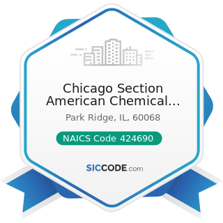 Chicago Section American Chemical Society - NAICS Code 424690 - Other Chemical and Allied...