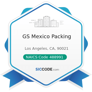 GS Mexico Packing - NAICS Code 488991 - Packing and Crating