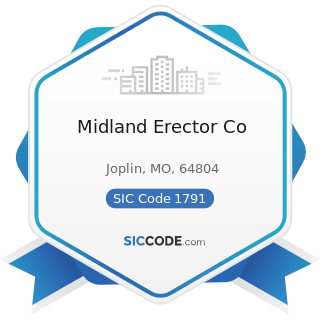 Midland Erector Co - SIC Code 1791 - Structural Steel Erection