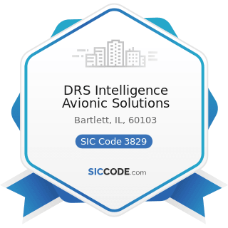 DRS Intelligence Avionic Solutions - SIC Code 3829 - Measuring and Controlling Devices, Not...
