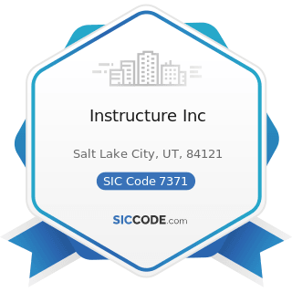Instructure Inc - SIC Code 7371 - Computer Programming Services