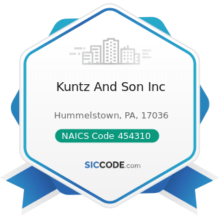 Kuntz And Son Inc - NAICS Code 454310 - Fuel Dealers