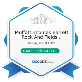 Moffatt Thomas Barrett Rock And Fields Chartered - NAICS Code 541110 - Offices of Lawyers