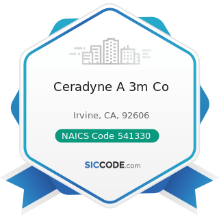 Ceradyne A 3m Co - NAICS Code 541330 - Engineering Services