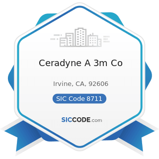 Ceradyne A 3m Co - SIC Code 8711 - Engineering Services