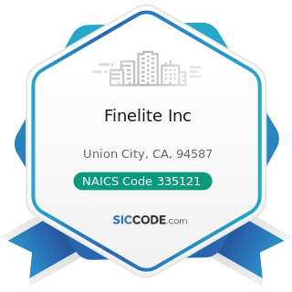 Finelite Inc - NAICS Code 335121 - Residential Electric Lighting Fixture Manufacturing