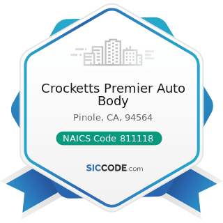 Crocketts Premier Auto Body - NAICS Code 811118 - Other Automotive Mechanical and Electrical...