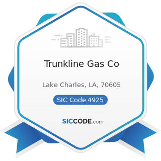 Trunkline Gas Co - SIC Code 4925 - Mixed, Manufactured, or Liquefied Petroleum Gas Production...
