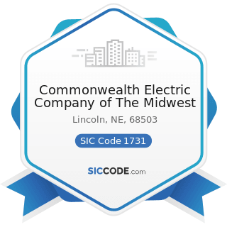 Commonwealth Electric Company of The Midwest - SIC Code 1731 - Electrical Work