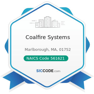 Coalfire Systems - NAICS Code 561621 - Security Systems Services (except Locksmiths)