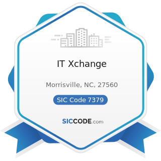 IT Xchange - SIC Code 7379 - Computer Related Services, Not Elsewhere Classified