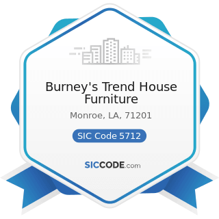 Burney's Trend House Furniture - SIC Code 5712 - Furniture Stores