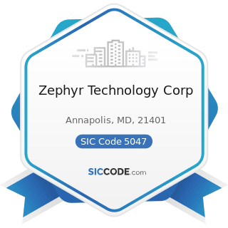Zephyr Technology Corp - SIC Code 5047 - Medical, Dental, and Hospital Equipment and Supplies