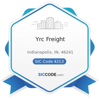 Yrc Freight - SIC Code 4213 - Trucking, except Local