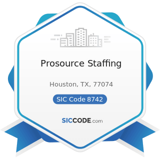 Prosource Staffing - SIC Code 8742 - Management Consulting Services