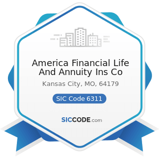 America Financial Life And Annuity Ins Co - SIC Code 6311 - Life Insurance