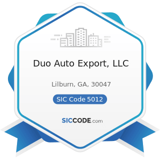 Duo Auto Export, LLC - SIC Code 5012 - Automobiles and other Motor Vehicles