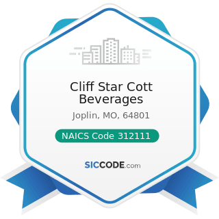 Cliff Star Cott Beverages - NAICS Code 312111 - Soft Drink Manufacturing