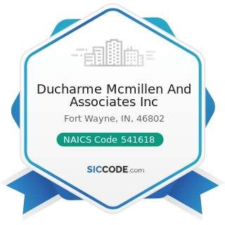 Ducharme Mcmillen And Associates Inc - NAICS Code 541618 - Other Management Consulting Services