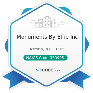 Monuments By Effie Inc - NAICS Code 339995 - Burial Casket Manufacturing