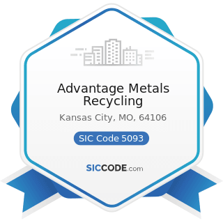 Advantage Metals Recycling - SIC Code 5093 - Scrap and Waste Materials