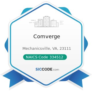 Comverge - NAICS Code 334512 - Automatic Environmental Control Manufacturing for Residential,...