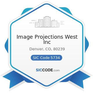 Image Projections West Inc - SIC Code 5734 - Computer and Computer Software Stores