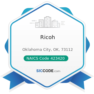 Ricoh - NAICS Code 423420 - Office Equipment Merchant Wholesalers