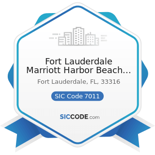 Fort Lauderdale Marriott Harbor Beach Resort And Spa - SIC Code 7011 - Hotels and Motels