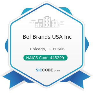 Bel Brands USA Inc - NAICS Code 445299 - All Other Specialty Food Stores