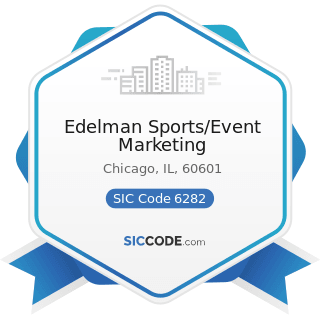 Edelman Sports/Event Marketing - SIC Code 6282 - Investment Advice