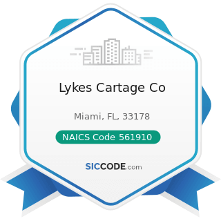 Lykes Cartage Co - NAICS Code 561910 - Packaging and Labeling Services