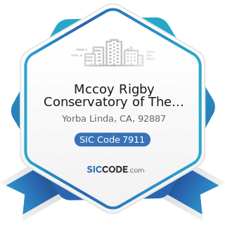 Mccoy Rigby Conservatory of The Arts - SIC Code 7911 - Dance Studios, Schools, and Halls