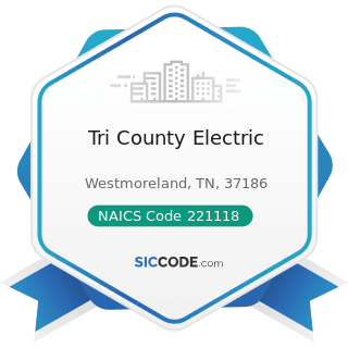 Tri County Electric - NAICS Code 221118 - Other Electric Power Generation