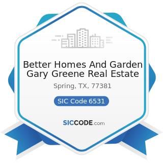 Better Homes And Garden Gary Greene Real Estate - SIC Code 6531 - Real Estate Agents and Managers