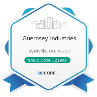 Guernsey Industries - NAICS Code 321999 - All Other Miscellaneous Wood Product Manufacturing
