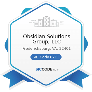 Obsidian Solutions Group, LLC - SIC Code 8711 - Engineering Services