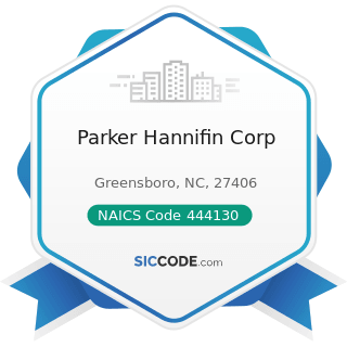 Parker Hannifin Corp - NAICS Code 444130 - Hardware Stores