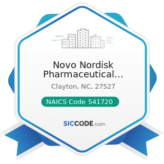 Novo Nordisk Pharmaceutical Industries Inc - NAICS Code 541720 - Research and Development in the...
