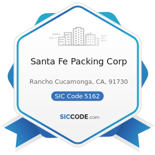 Santa Fe Packing Corp - SIC Code 5162 - Plastics Materials and Basic Forms and Shapes