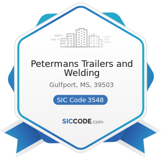 Petermans Trailers and Welding - SIC Code 3548 - Electric and Gas Welding and Soldering Equipment