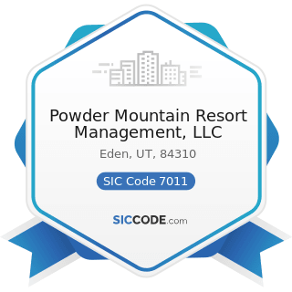 Powder Mountain Resort Management, LLC - SIC Code 7011 - Hotels and Motels